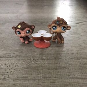 Littlest pet shop monkey lot